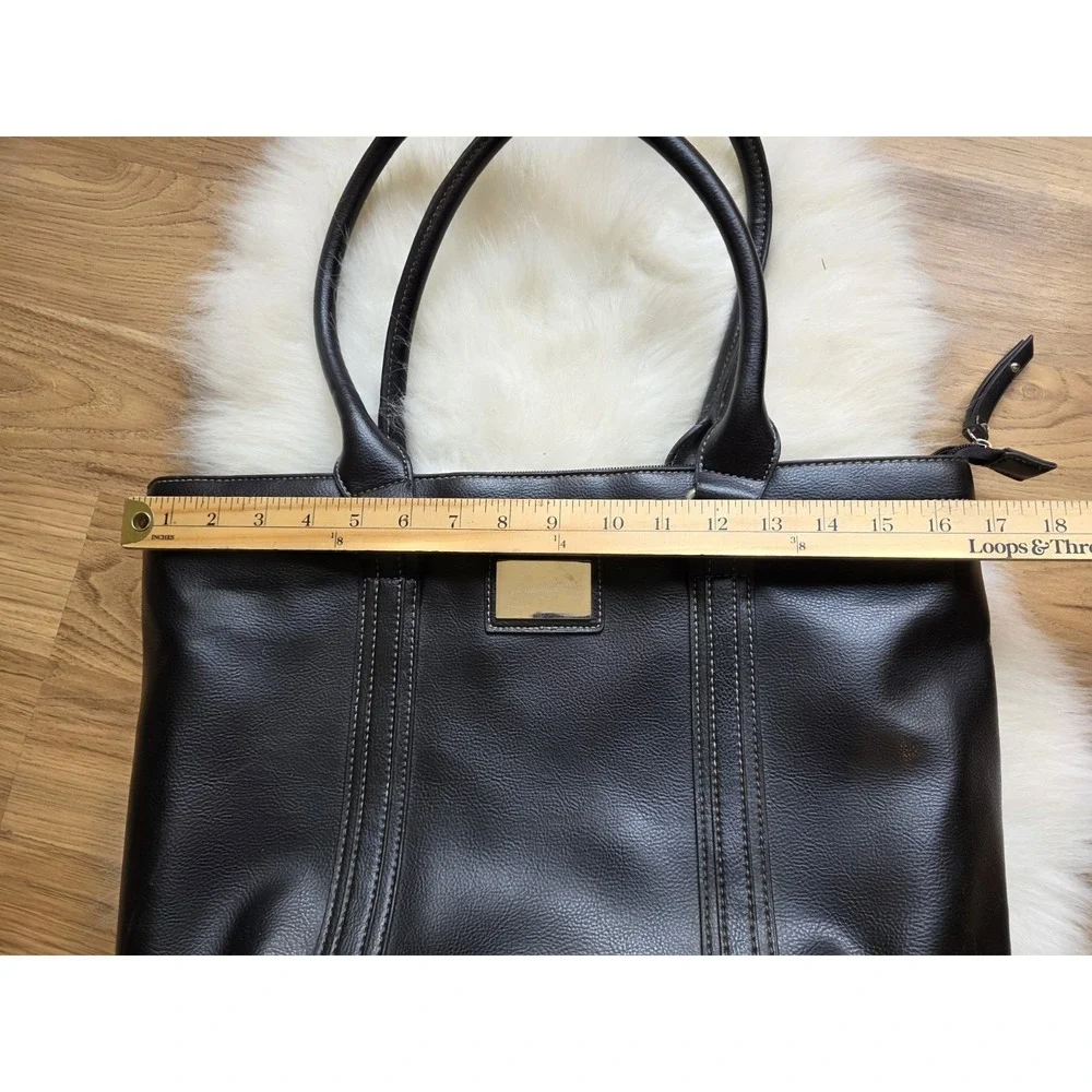 Franklin Covey Shoulder Bag Black Large Tote Professional Laptop Bag